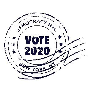 DemocracyNYC-sticker-stamp-English image