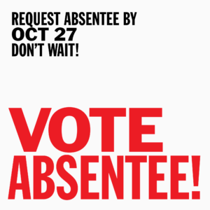 Skip the Crowds! Vote Absentee! image