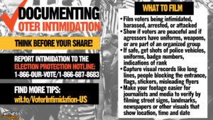 Reporting Voter Intimidation image