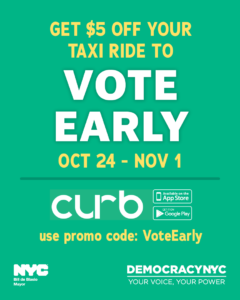 $5 Off When You Take Curb to Vote Early image
