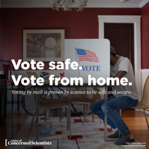 Vote safe. Vote from home. image