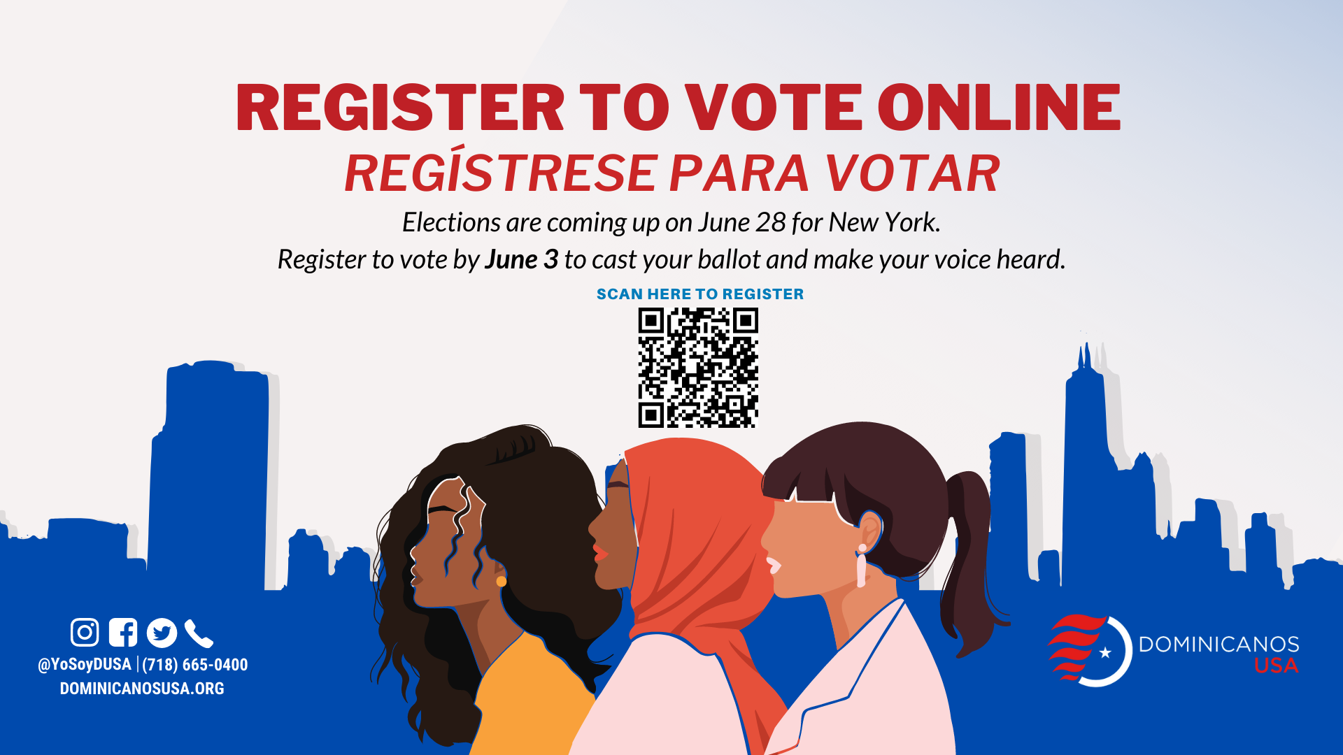 Register to Vote Online banner